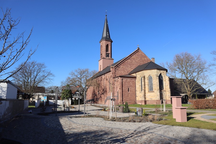 Friedhof Linkenheim - Evangelische Kriche